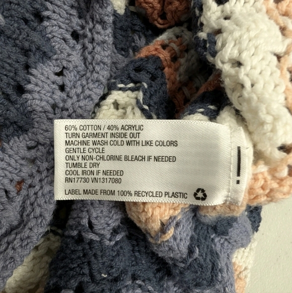 Universal Thread Crochet Sleeveless Sweater S Vest Boho Grandmacore Beachy #3 - Picture 6 of 7